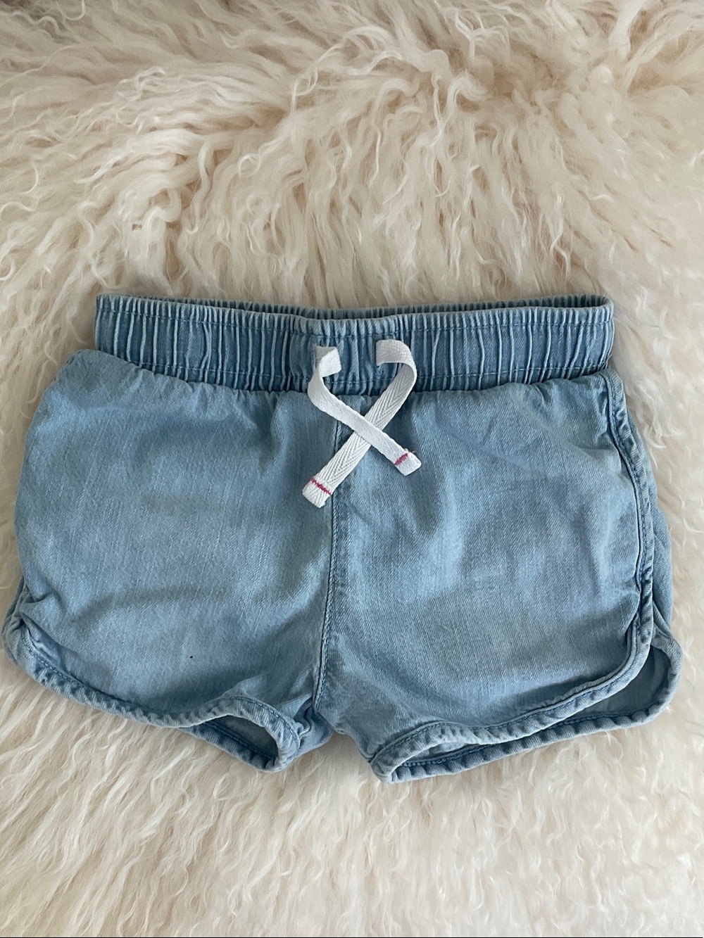 Cat & Jack Light Blue Denim-Style Girls Shorts